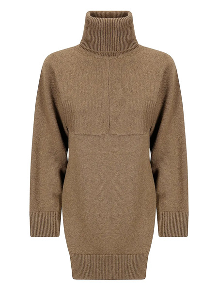  M.s.m. Turtleneck Mini Dress - Brown 