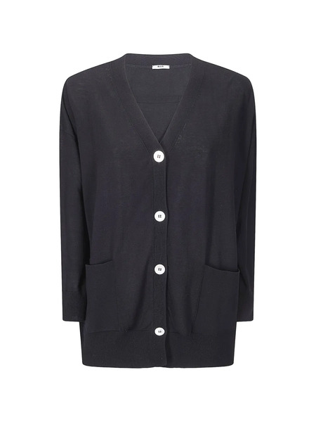  M.s.m. V-neck Buttoned Cardigan - Black 