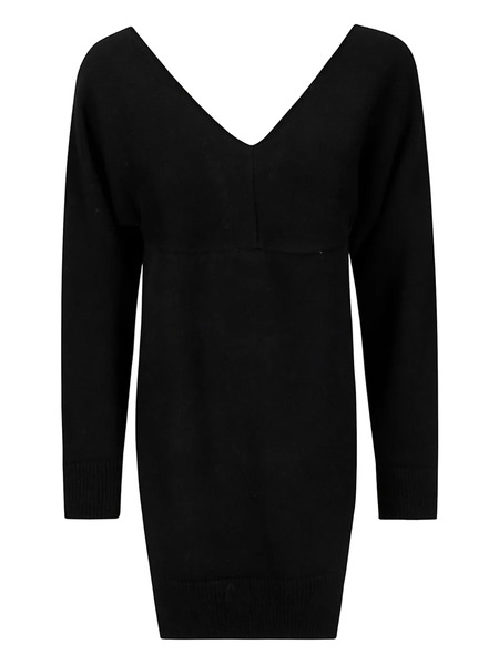  M.s.m. V-neck Midi Dress - Black 