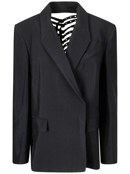  Mugler Buckled Blazer - Black 