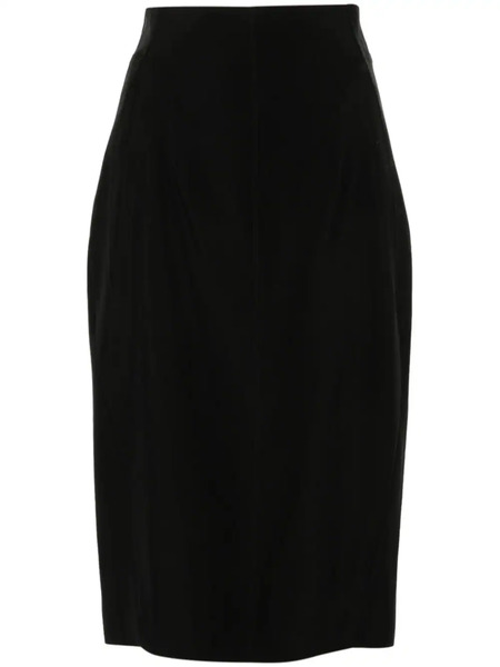  Mugler Buckled Tailored Skirt - Black 