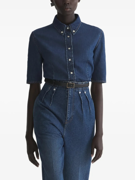  Mugler Buttoned Shirt - Blue 