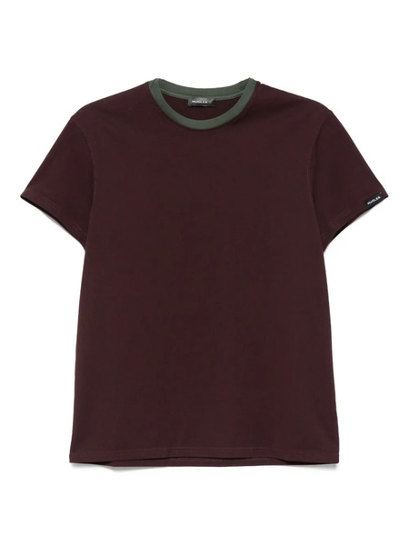 Mugler Contrast-collar Cotton T-shirt - Red 