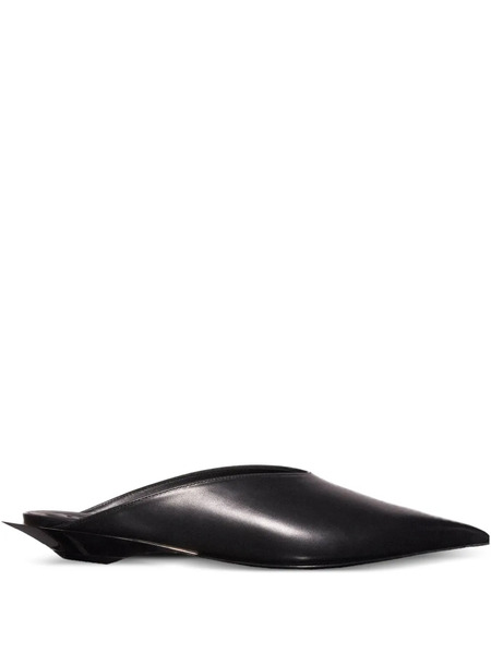  Mugler Fang Pointed-toe Mules - Black 