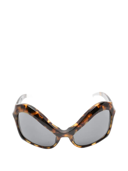  Mugler Geometric-frame Sunglasses - Brown 