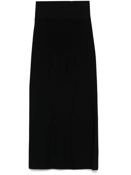  Mugler High-waisted Midi Skirt - Black 