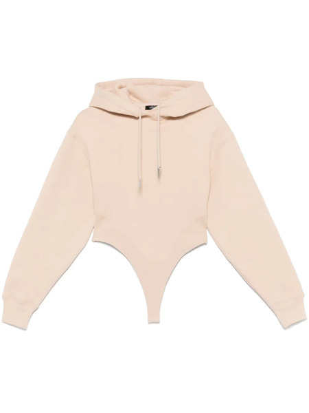  Mugler Hooded Bodysuit - Neutrals 