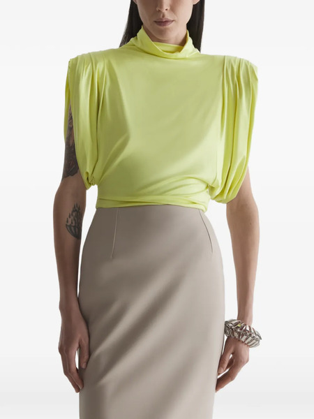  Mugler Jersey Blouse - Green 