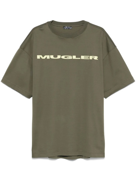  Mugler Logo-appliqué T-shirt - Green 