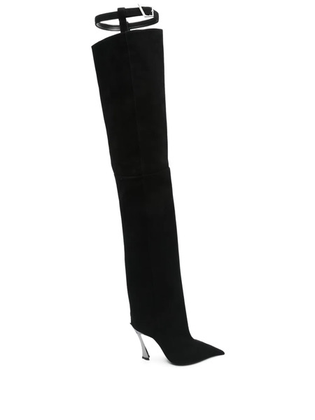  Mugler 95mm Gater Boots - Black 