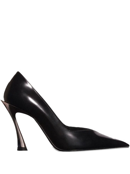  Mugler 95mm Pointed-toe Sculpted-heel Pumps - Black 