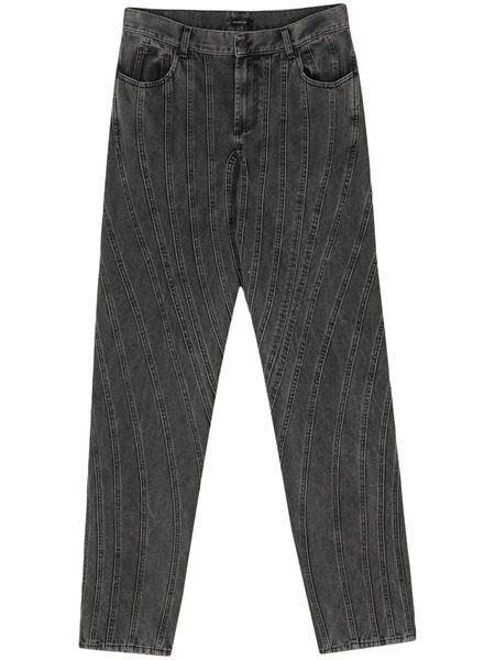  Mugler Panelled Jeans - Black 