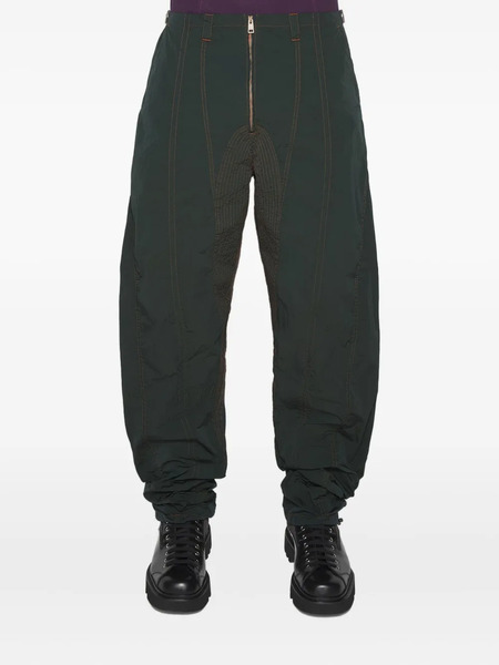  Mugler Panelled Zip-fly Trousers - Green 