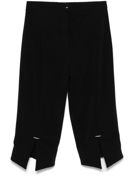  Mugler Pierced Cropped Trousers - Black 