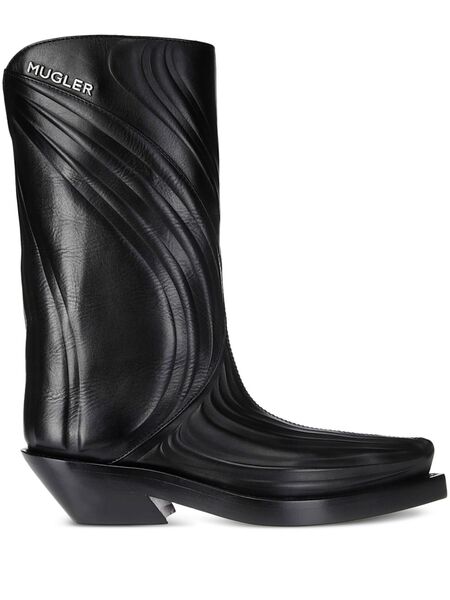  Mugler Santiag Boots - Black 