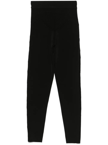  Mugler Sculpting Knit Leggings - Black 