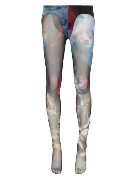 Mugler X Ambera Wellmann Impossession Tights - Green 