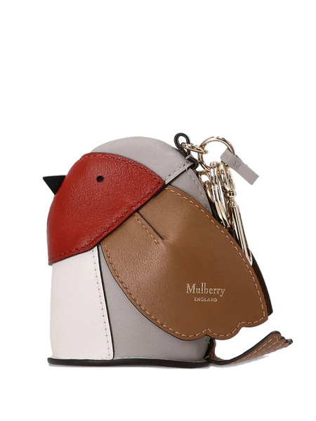  Mulberry Bird-shaped Keyring - Grey 