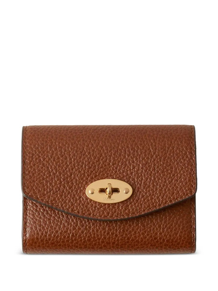  Mulberry Darley Concertina Leather Wallet - Brown 