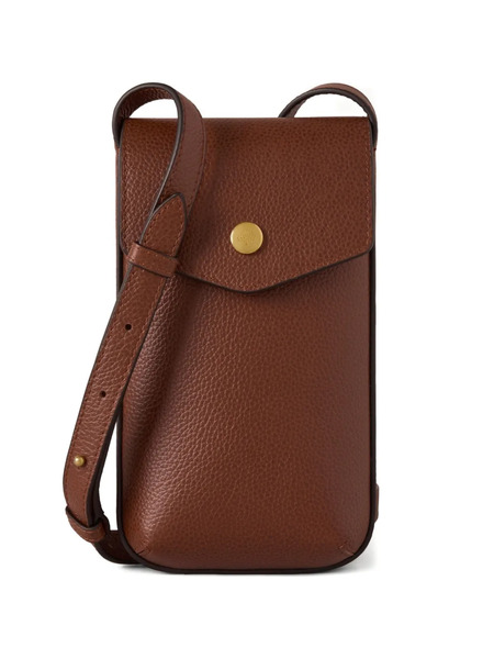  Mulberry Flap Textured Phone Mini Bag - Brown 