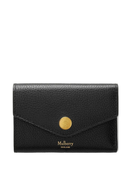  Mulberry Folded Leather Wallet - Black 