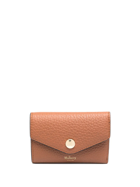  Mulberry Grained-effect Folded Wallet - Brown 