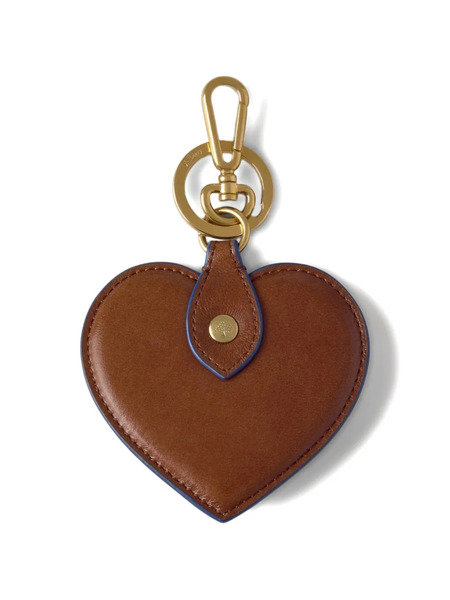  Mulberry Heart Keyring - Brown 