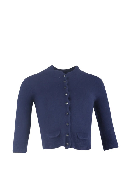  Mulberry Pre-owned Buttoned Cropped Cardigan - Blue 