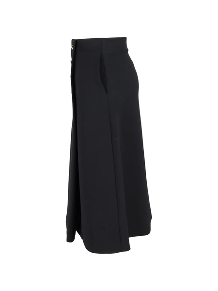  Mulberry Pre-owned Buttoned Patch-pocket Midi Skirt - Black 