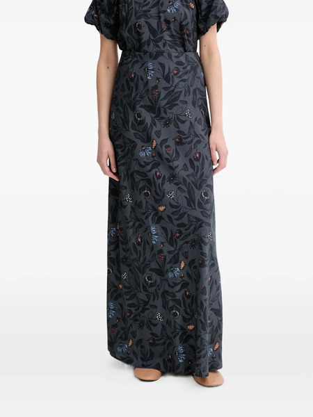  Munthe Bardot Floral Maxi Skirt - Grey 