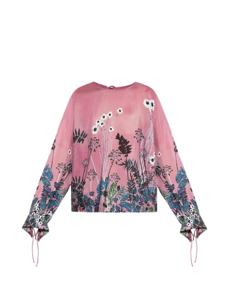  Munthe Basilia Floral-print Blouse - Pink 