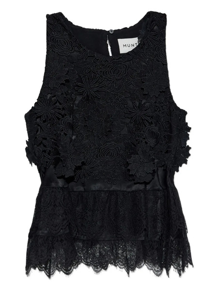 Munthe Floral-lace Blouse - Black 