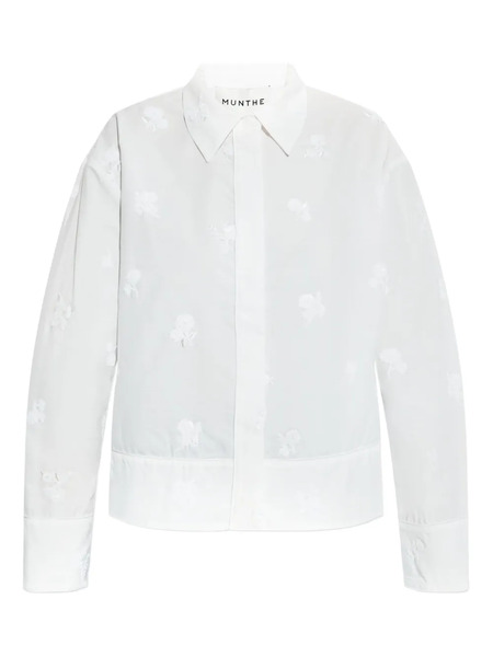  Munthe Kaseia Embroidered Button-up Shirt - White 