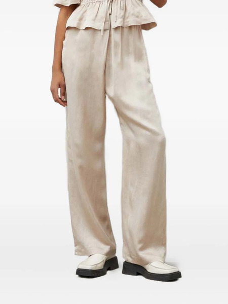  Munthe Ohara Drawstring Wide-leg Trousers - Neutrals 