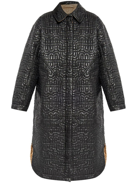  Munthe Quilted Reversible Coat - Black 