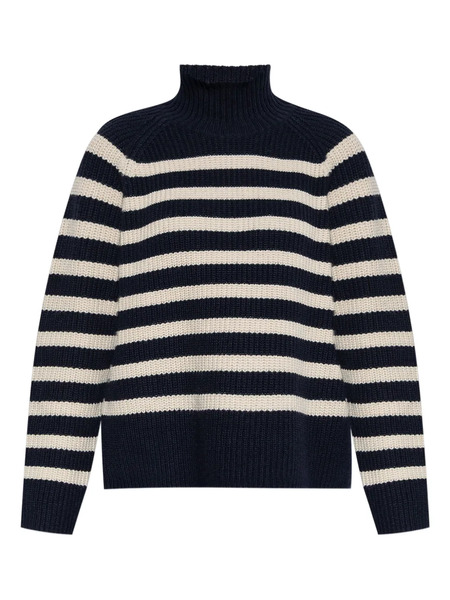  Munthe Striped Cotton-wool Blend Sweater - Blue 