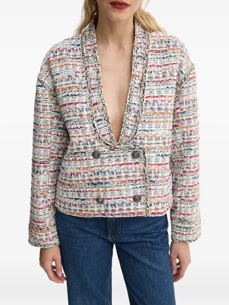  Munthe Tweed Double-breasted Top - Brown 