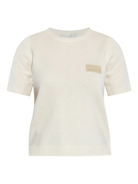  Munthe Wool-cashmere Blend T-shirt - Neutrals 