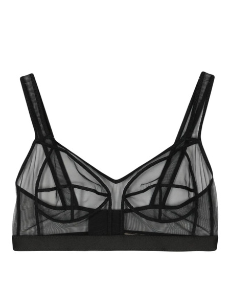  Murmur Sculpt Panelled Mesh Bra - Black 