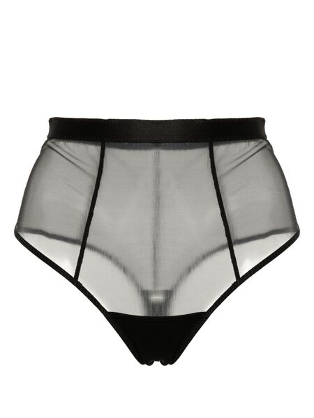  Murmur Sculpt Sheer High-waisted Briefs - Black 