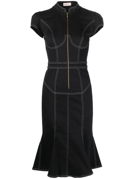  Murmur Underline Denim Dress - Black 