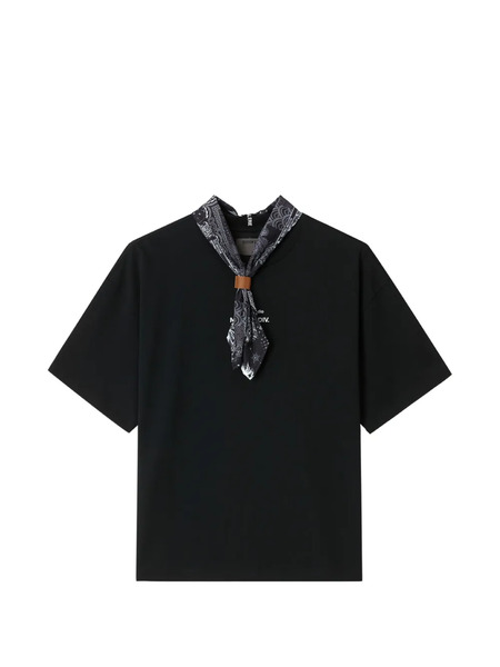  Musium Div. Bandana-collar T-shirt - Black 