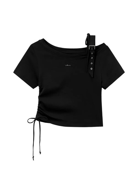  Musium Div. Buckle Short-sleeves T-shirt - Black 