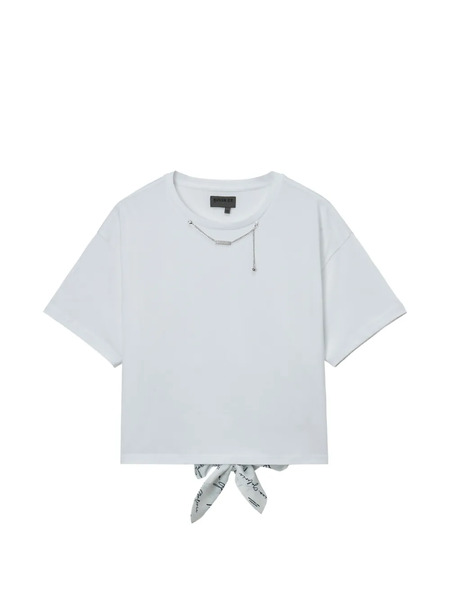  Musium Div. Chain-detail T-shirt - White 