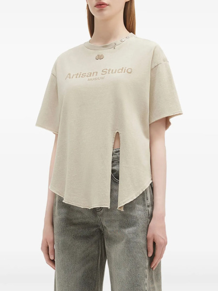  Musium Div. Cotton T-shirt - Neutrals 