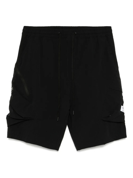  Musium Div. Embroidered-logo Cargo Short - Black 