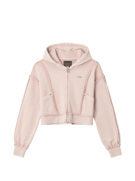  Musium Div. Exposed-seam Hoodie - Pink 