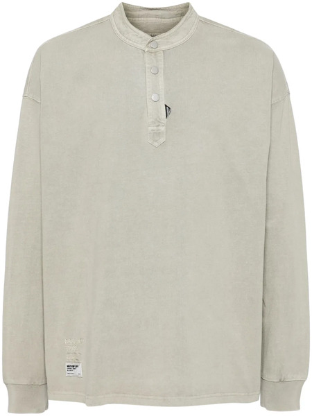  Musium Div. Henley Long Sleeve Tee - Neutrals 