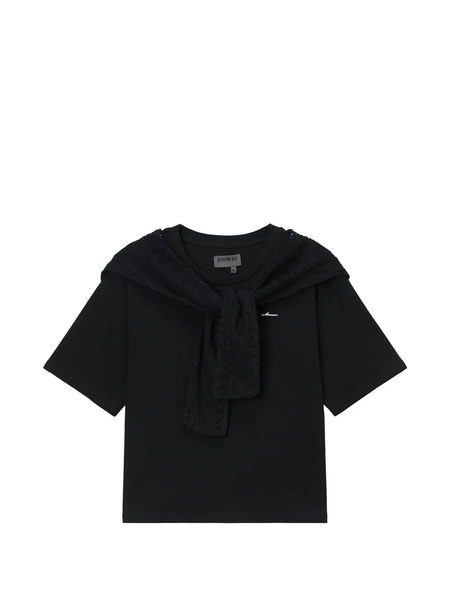  Musium Div. Layered Cotton T-shirt - Black 