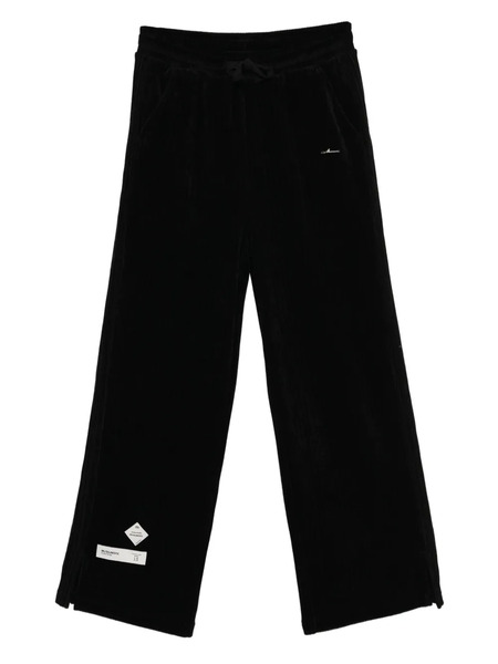  Musium Div. Logo-appliqué Corduroy Trousers - Black 